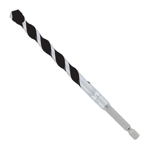 3/8 in. x 4 in. x 6 in. Multi-Material Carbide Tipped Hammer Drill Bit