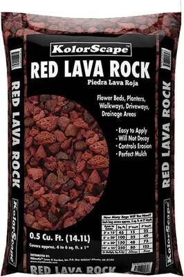 .5CF Red Lava Rock