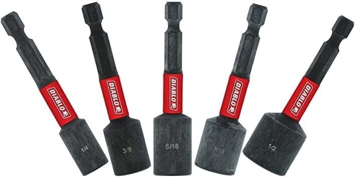 2-9/16 in. Magnetic Nut Setter Assorted Pack (5-Piece)