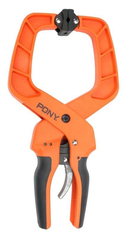 PONY 32400 Hand Clamp, 4 in Max Opening Size, Nylon Body