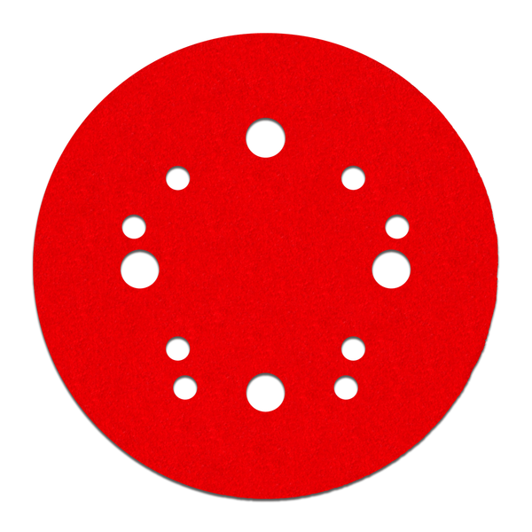 Diablo DCD050060H15G Sanding Disc, 5 in Dia, 100 Grit, Medium, Ceramic Abrasive, 12-Hole