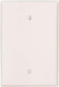Eaton Cooper Wiring 2729W-BOX Wallplate, 4-1/2 in L, 2-3/4 in W, 0.08 in Thick, 1-Gang, Thermoset, White*