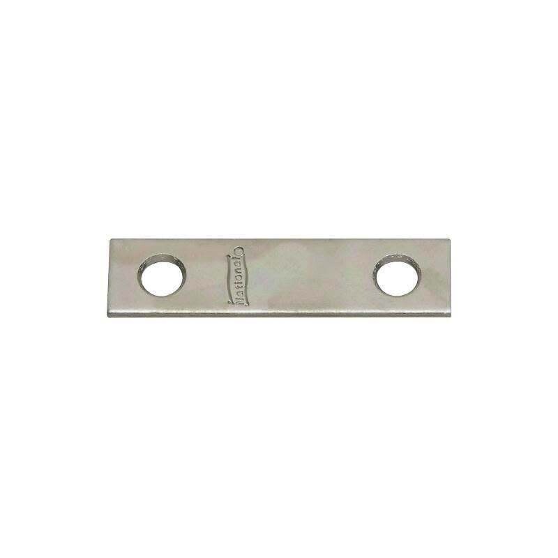 National Hardware N114-314 Mending Brace, 2 in L, 1/2 in W, 0.07 in Gauge, Steel, Zinc-Plated, Screw Mounting