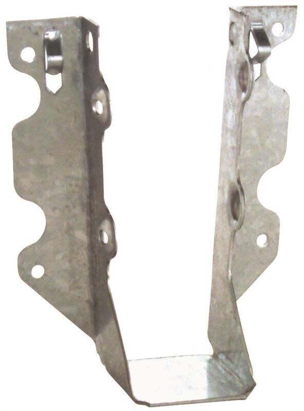 MiTek JUS26 Slant Joist Hanger, 4-13/16 in H, 1-3/4 in D, 1-9/16 in W, 2 in L x 6 to 8 in H, Steel, Galvanized