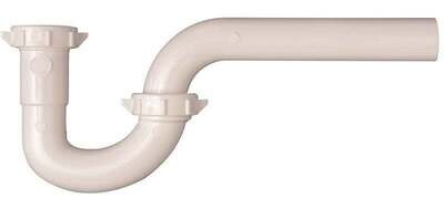 Plumb Pak PP20941 P-Trap, 1-1/4 x 1-1/4 in, Slip Joint, PVC, White