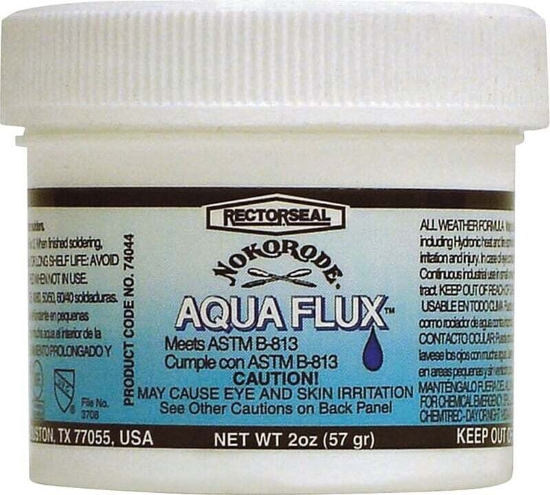 NOKORODE Aqua Flux 74044 Paste Flux, 2 oz, Paste, Tan