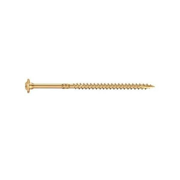 GRK #8 x 3-1/8-in Yellow Polymer Round Washer Interior Wood Screws (50-Count)