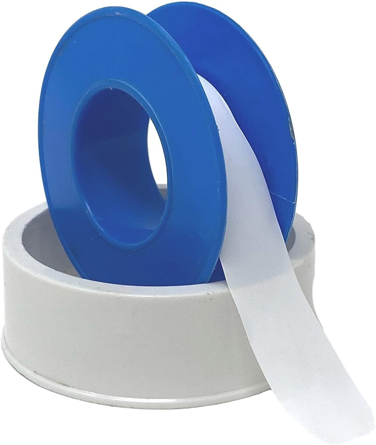 HARVEY 017072B-500 Thread Seal Tape, 260 in L, 1/2 in W, PTFE, Blue/White