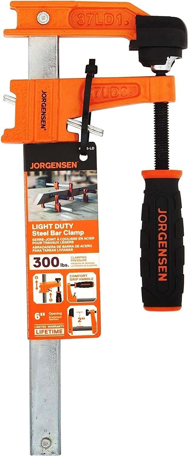 Jorgensen 3706-LD 6-Inch Light-Duty Steel Bar Clamp