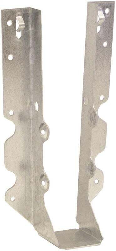 MiTek JUS210 Slant Joist Hanger, 7-3/4 in H, 1-3/4 in D, 1-9/16 in W, 2 in x 10 to 12 in, Steel, G90 Galvanized