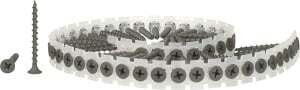 SENCO 06A162P Drywall Screw, #6 Thread, 1-5/8 in L, Bugle Head, #2 Drive, Steel, Phosphate