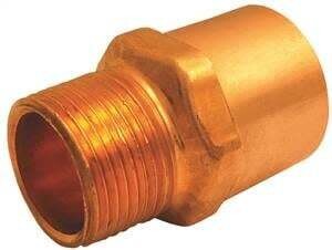 EPC 104R Series 30338 Reducing Adapter, 3/4 x 1/2 in, Sweat x MNPT, Wrot Copper
