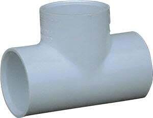 LASCO 401005CPRMC Pipe Tee, 1/2 in, Slip, PVC, SCH 40 Schedule