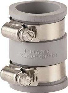 ProSource TC-150 Drain Pipe Connector, 1-1/4, 1-1/2 inw