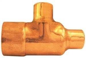 EPC 111R Series 32794 Pipe Reducing Tee, 3/4 x 1/2 x 1/2 in, Sweat, Copper
