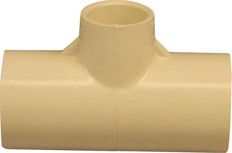 NIBCO T00180D Pipe Tee, 3/4 x 1/2 in, CPVC, 40 Schedule