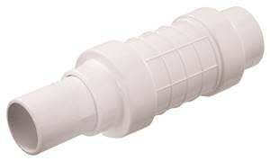 NDS Quik-Fix QF-1000 Pipe Repair Coupler, 1 in, Socket x Spigot, White, SCH 40 Schedule, 150 psi Pressure