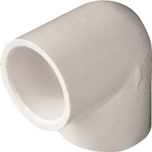 LASCO 406007BC Pipe Elbow, 3/4 in, Slip, 90 deg Angle, PVC, White, SCH 40 Schedule