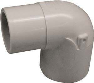 LASCO 409005BC Street Elbow, 1/2 in, Slip, 90 deg Angle, PVC, White, SCH 40 Schedule, 600 psi Pressure