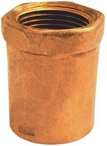 EPC 103R Series 30156 Reducing Adapter, 3/4 x 1/2 in, Sweat x FNPT, Copper
