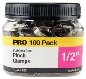 Apollo Valves PXPC12100JR Pinch Clamp, Stainless Steel