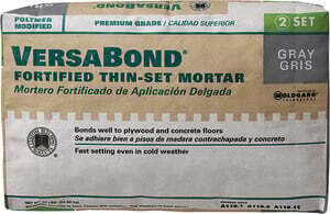 CUSTOM VersaBond Flex MTSG50 Thin-Set Mortar, Gray, Powder, 50 lb Bag*