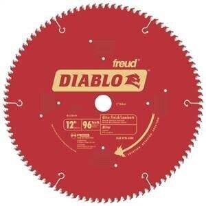 Diablo D1296N Circular Saw Blade, 12 in Dia, Carbide Cutting Edge, 1 in Arbor