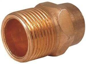 EPC 104 Series 30310 Pipe Adapter, 1/2 in, Sweat x MNPT, Copper