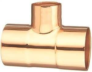 EPC 111R 32774 Pipe Reducing Tee, 3/4 x 3/4 x 1/2 in, Sweat, Copper
