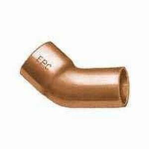 EPC 31194 Street Pipe Elbow, 1/2 in, C x FTG, Sweat, 45 deg Angle, Wrot Copper