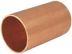 EPC 100 Series 30908 Pipe Coupler with Stop, 1 in, Sweat