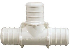 Apollo Valves ApolloPEX PXPAT345PK Pipe Tee, 3/4 in, Barb, Poly Alloy, 200 psi Pressure