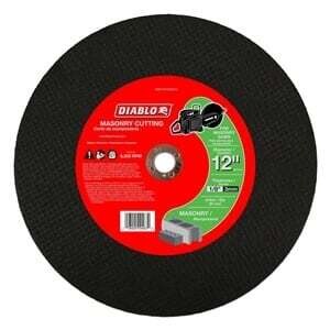 Diablo DBD120125G01C Cut-Off Wheel, 12 in Dia, 1/8 in Thick, 3/4 in Arbor, Aluminum Oxide Abrasive