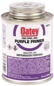 Oatey 30756 Primer, Liquid, Purple, 8 oz Pail