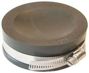 Fernco QC-103 Pipe Cap, 3 in Slip, PVC
