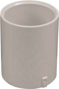 LASCO 429015BC Pipe Coupling, 1-1/2 in, Slip, PVC, White, SCH 40 Schedule