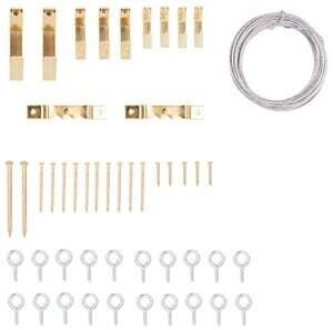 ProSource PH-82109-PS Picture Hanger Kit, Brass*