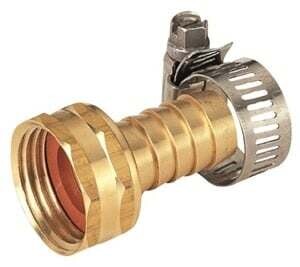 Landscapers Select GB958F3L Garden Hose Coupling with Clamp, 5/8 in, Female, Brass, Brass*