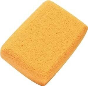 M-D 49152 Tile Cleaning Sponge, 7 in L, 5 in W, Yellow*