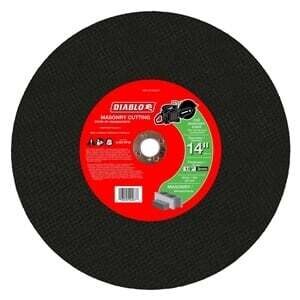 Diablo DBD140125G01C Cut-Off Disc, 14 in Dia, 1/8 in Thick, 1 in Arbor, Aluminum Oxide Abrasive
