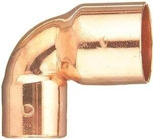 EPC 31290 Pipe Reducing Elbow, 3/4 x 1/2 in, C x C, Sweat, 90 deg Angle, Copper
