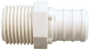 Apollo Valves ApolloPEX PXPAM34125PK Pipe Adapter, 3/4 x 1/2 in, Barb x MPT, Poly Alloy, 200 psi Pressure