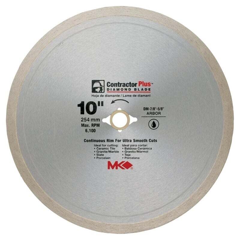 MK 167010 Circular Saw Blade, 10 in Dia, 5/8 in Arbor, Diamond Cutting Edge*