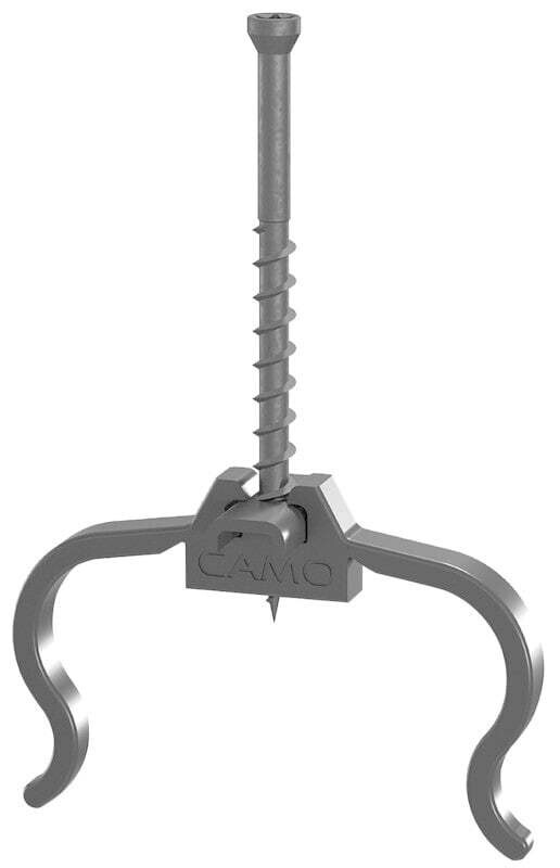 CAMO 0344356 Edge Clip, 2-1/4 in L, Stainless Steel, Trim Head, Star Drive, Sharp Point*