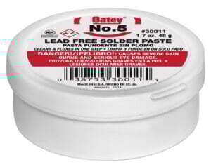 Oatey 30011 Paste Flux, 1.7 oz, Paste, Yellow