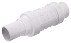 NDS Quik-Fix QF-0500 Pipe Repair Coupler, 1/2 in, Socket x Spigot, White, SCH 40 Schedule, 150 psi Pressure