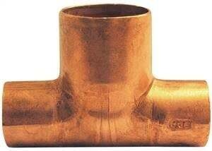 EPC 111BH Series 32704 Bullhead Tee, 1/2 x 1/2 x 3/4 in, Sweat, Copper