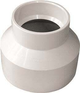 IPEX 193024 Reduced Coupling, 3 x 2 in, Hub, PVC, White, SCH 40 Schedule