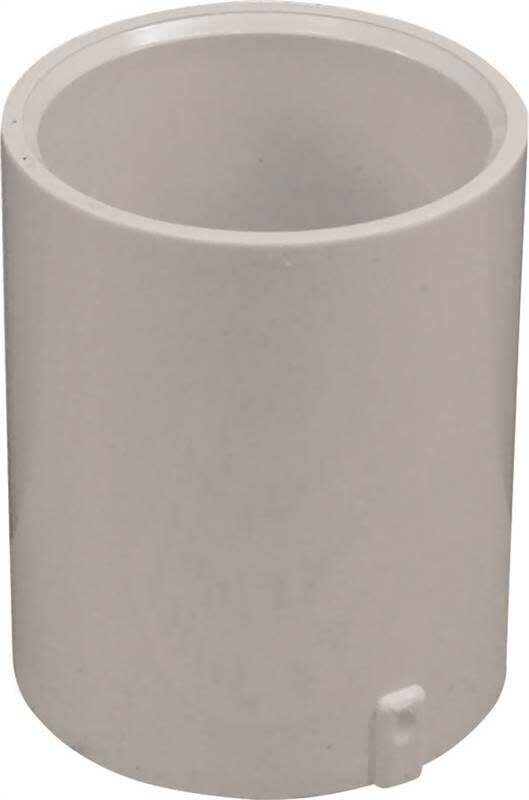 GENOVA 300 Series 435453/E30120 Extended Pipe Coupler, 2 in Slip Joint, White
