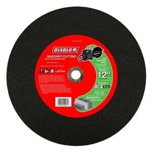 Diablo DBD120125A01C Cut-Off Wheel, 12 in Dia, 1/8 in Thick, 1 in Arbor, Aluminum Oxide Abrasive